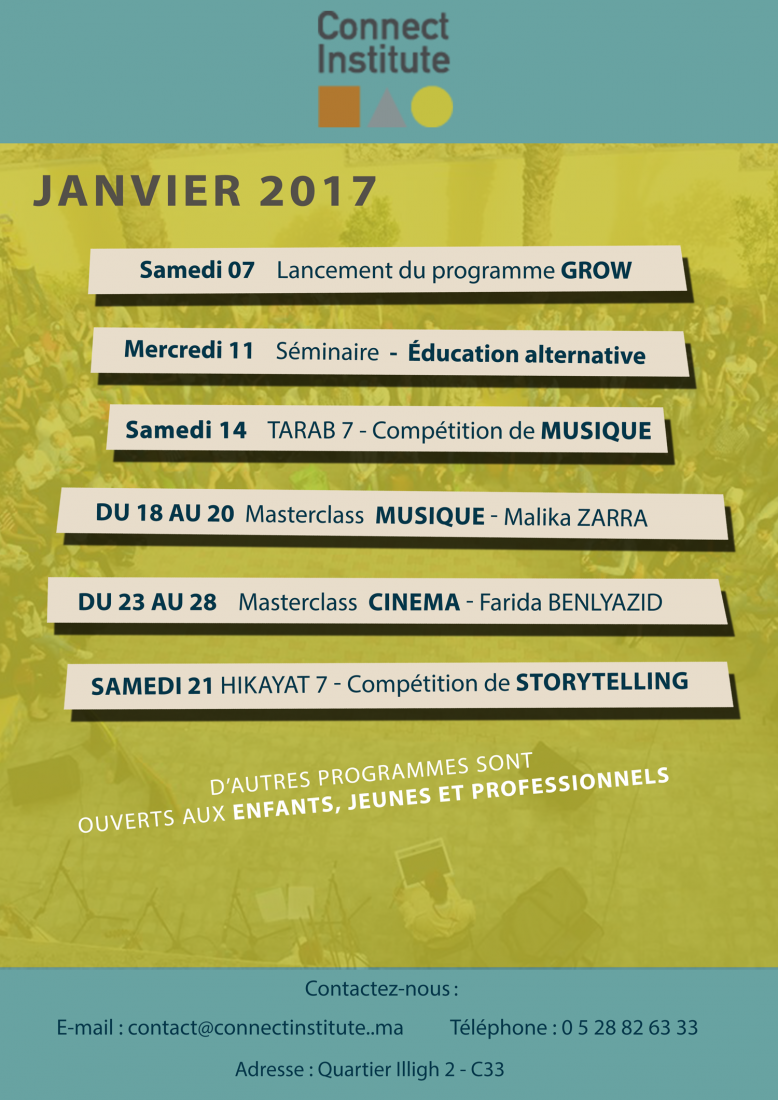 Programme Janvier 2017