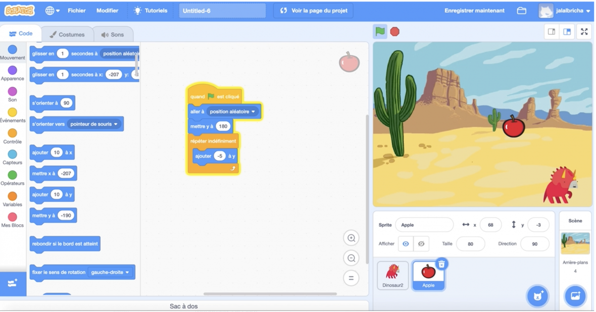 Algorithmique - Création d’un jeu sur scratch - Blog Connect Institute ...